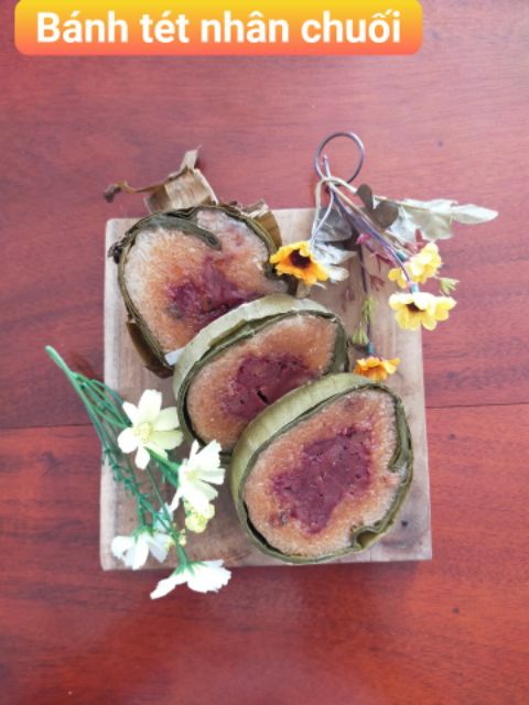 BÁNH TÉT CHAY TRÀ CUÔN NHÂN CHUỐI HOẶC ĐẬU | BigBuy360 - bigbuy360.vn