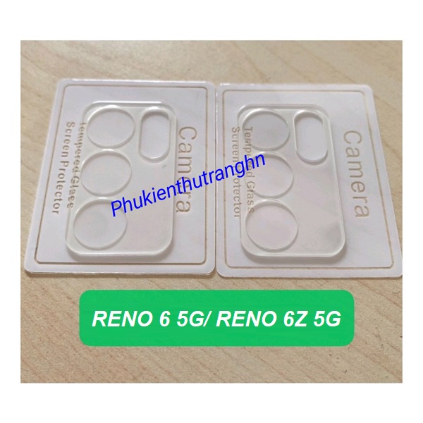 Combo Oppo Reno 6 Reno 6Z 5G Reno 7 Reno 7 Z Reno 8 5G kính cường lực full màn hình + Cụm bảo vệ camera TRONG SUỐT