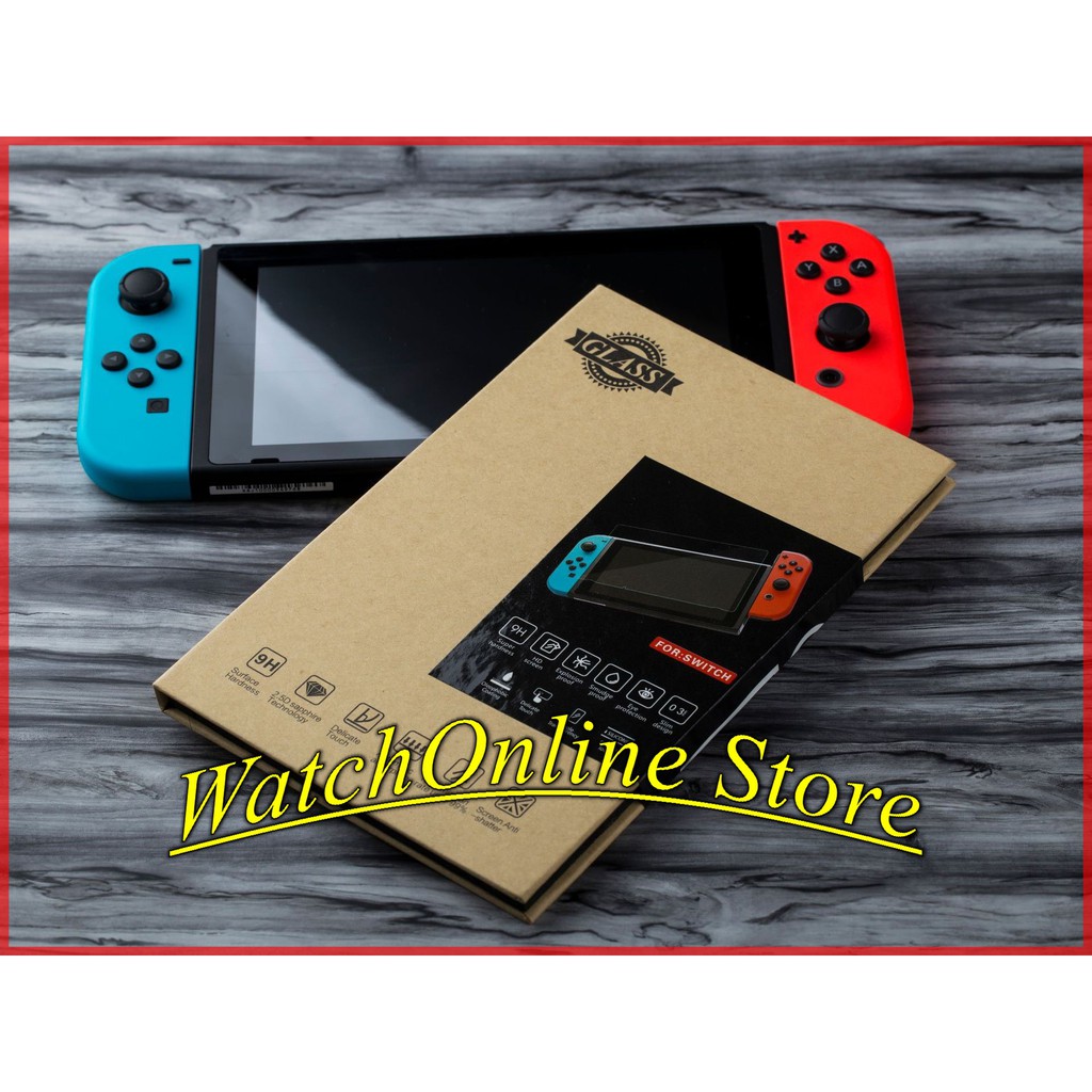 Cường lực Nintendo Switch (Full màn viền cong 2.5D, độ cứng 9H) / Miếng dán Nintendo Switch