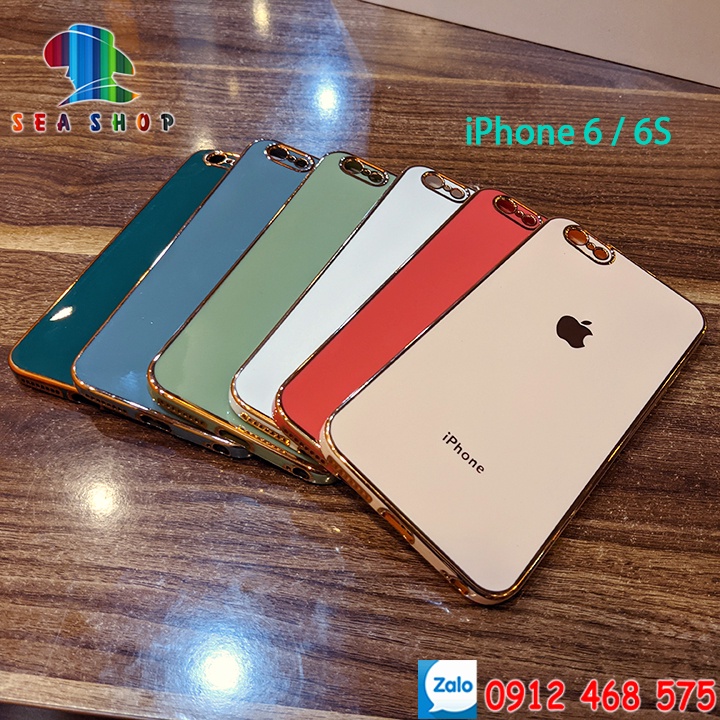 [ĐỦ CÁC ĐỜI IPHONE] Ốp lưng iPhone 6s,7,8,XS Max, XR,11 Pro Max, 12 Mini  -Nhựa dẻo -- VIỀN BÓNG - Thiết kế hiện đại