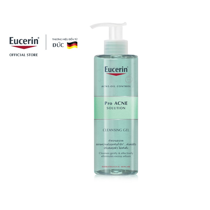 Gel rửa mặt dành cho da mụn Eucerin loại bỏ nhờn ngừa mụn 400ml-88982