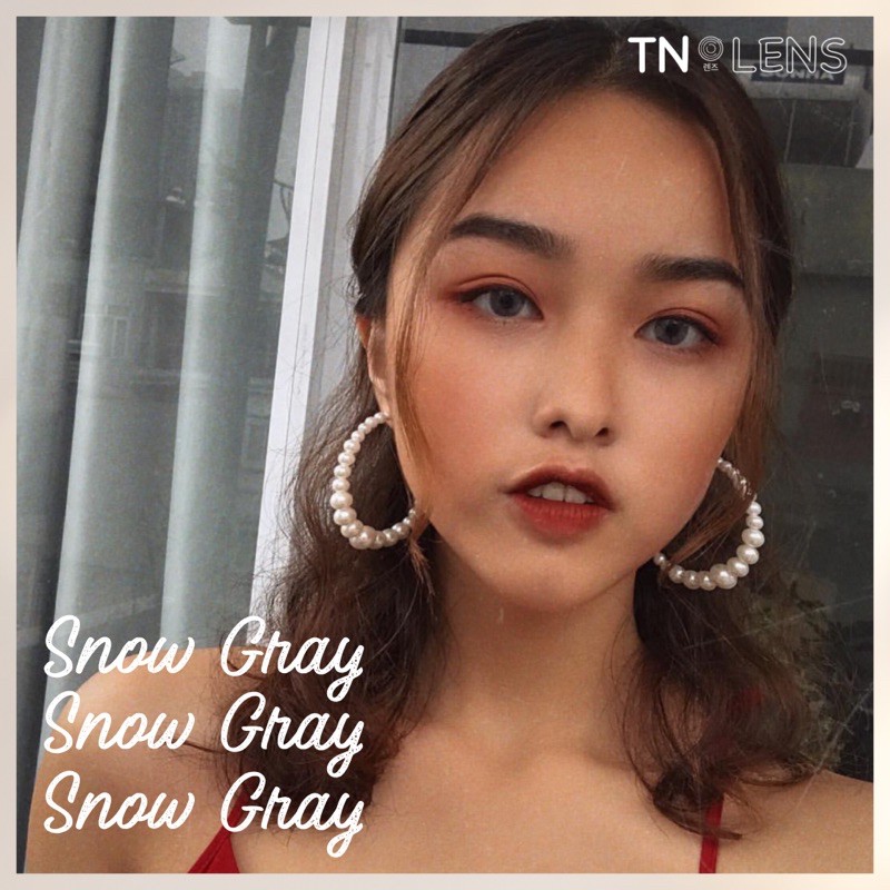 Kính áp tròng Snow Gray 14.0 - Độ cận 0->6 - Hạn 6 tháng