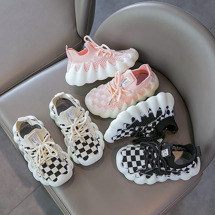 Giày Thể Thao Phối Lưới Thoáng Khí Năng Động Thời Trang Cho Bé