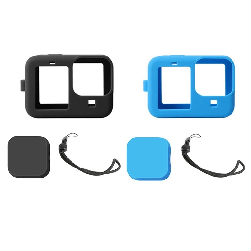Vỏ Bảo Vệ Camera Bằng Silicon Mềm Màu Đen Cho Gopro Hero 9 10 Go pro Hero 11 10 9