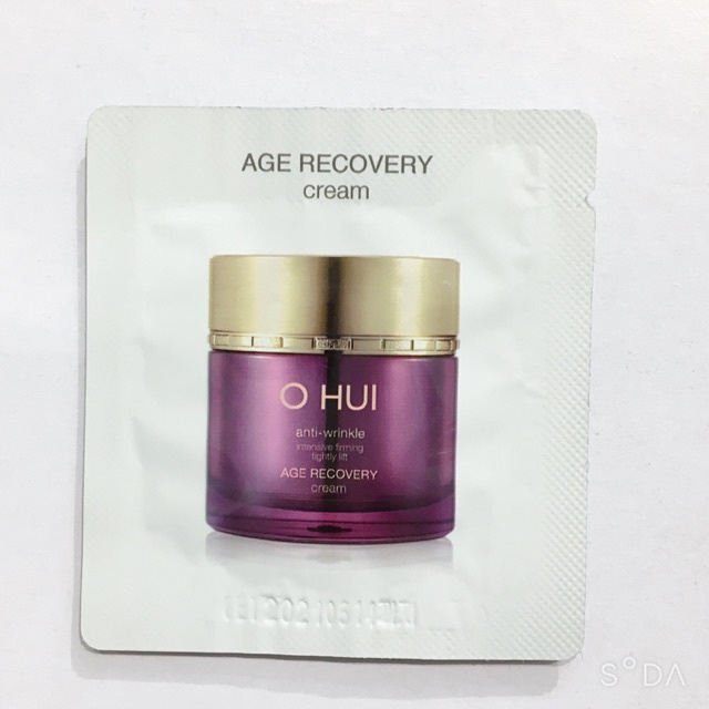 10 gói Kem mặt chống lão hoá OHui recovery bổ sung colagen cho da