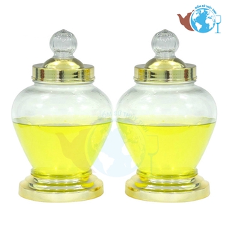 Bình Ngâm Sâm Thủy Tinh 3.5 Lít Có Hoa Văn