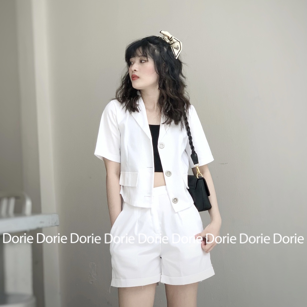 Set Blazer Nữ Cộc Tay Quần Short Chất Đẹp Freesize | BigBuy360 - bigbuy360.vn