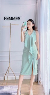 Váy lụa công sở