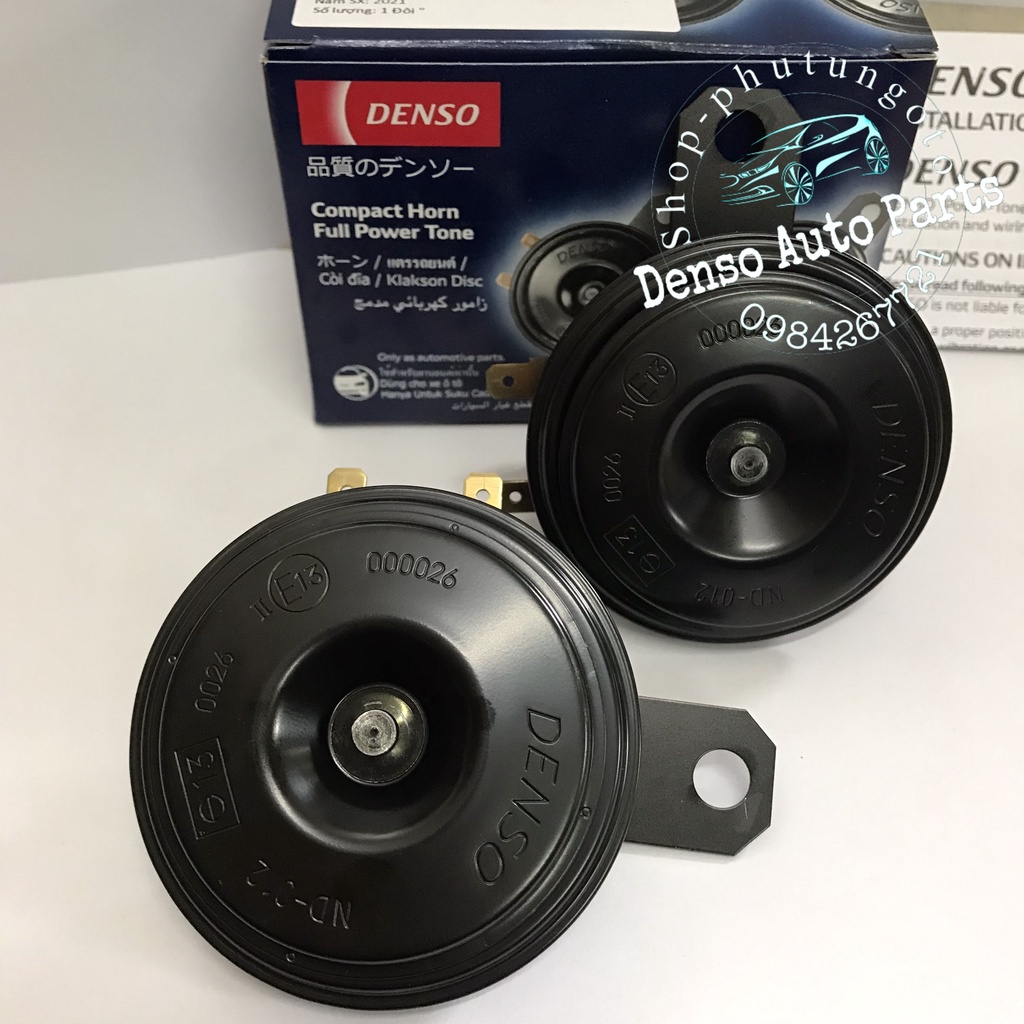 Còi đĩa - kèn đĩa 2 giắc chính hãng Denso Indonesia