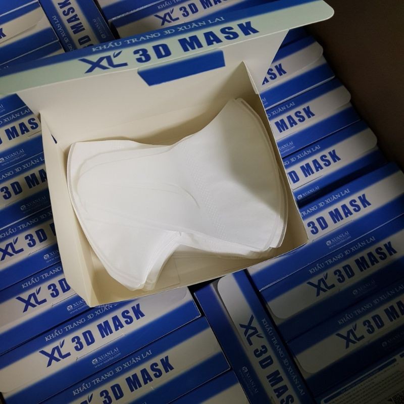 [Mã COSDAY - 50k đơn 250k] [Combo 2 hộp] Hộp 50 chiếc Khẩu Trang 3D Mask XL Xuân Lai