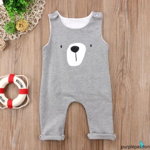 Áo liền quần vải cotton dễ thương cho bé