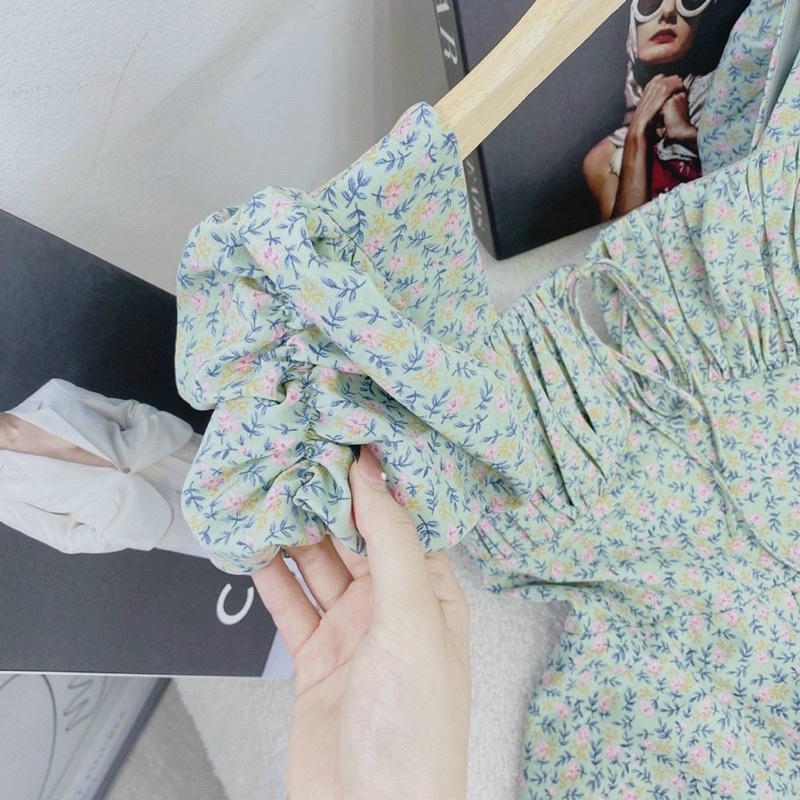 Đầm maxi hoa nhí