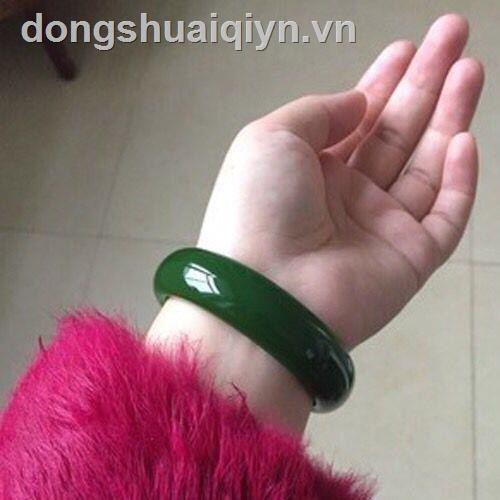Vòng tay đá mã não màu xanh lá thời trang cho nữ