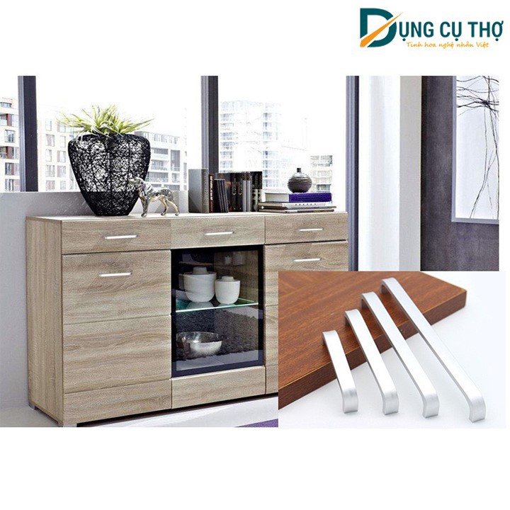 Tay nắm cửa hợp kim nhôm loại cong
