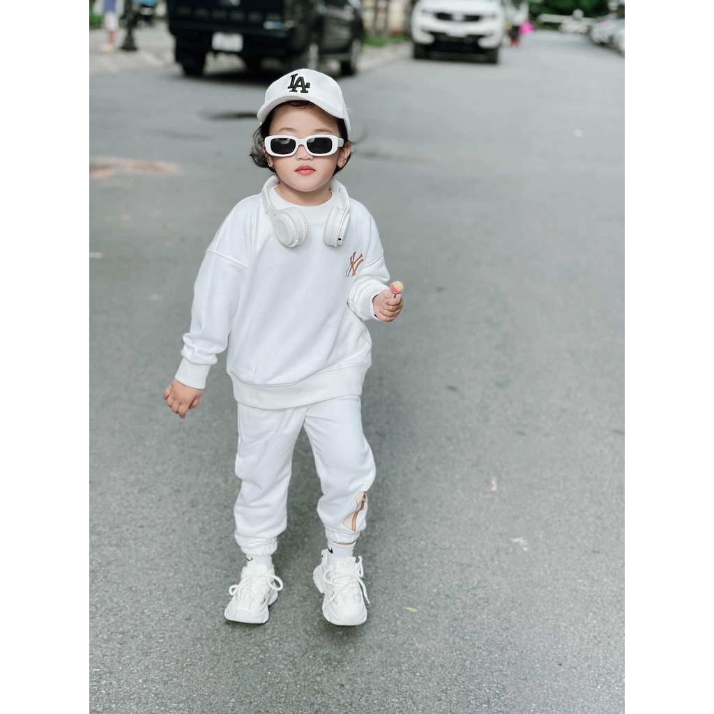 Set ML B họa tiết hình khối cho bé , bộ quần áo trẻ em unisex , Kid_genZ
