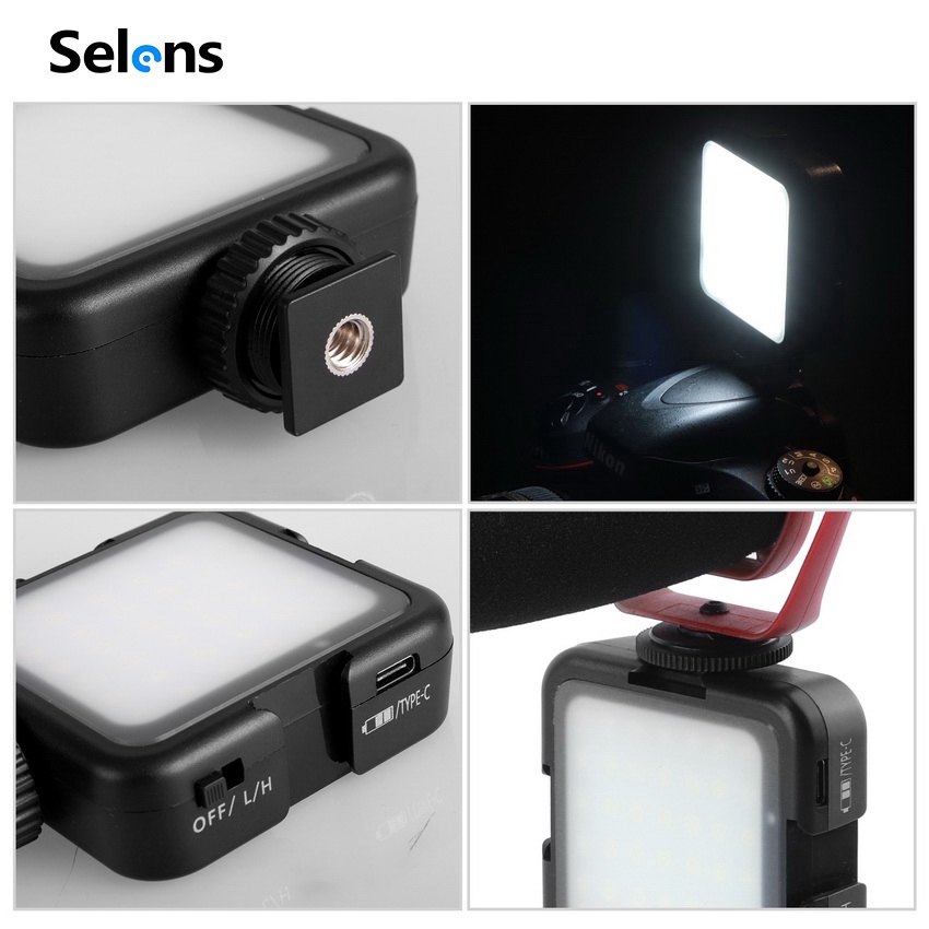 Đèn LED SELENS 42 bóng hỗ trợ quay video thích hợp cho Canon Nikon DSLR