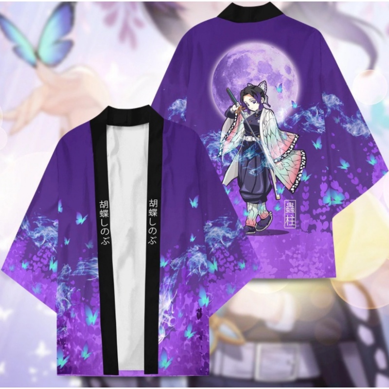 Áo Choàng Kimono Hóa Trang Nhân Vật Anime Demon Slayer Hashibira Inosuke Độc Đáo