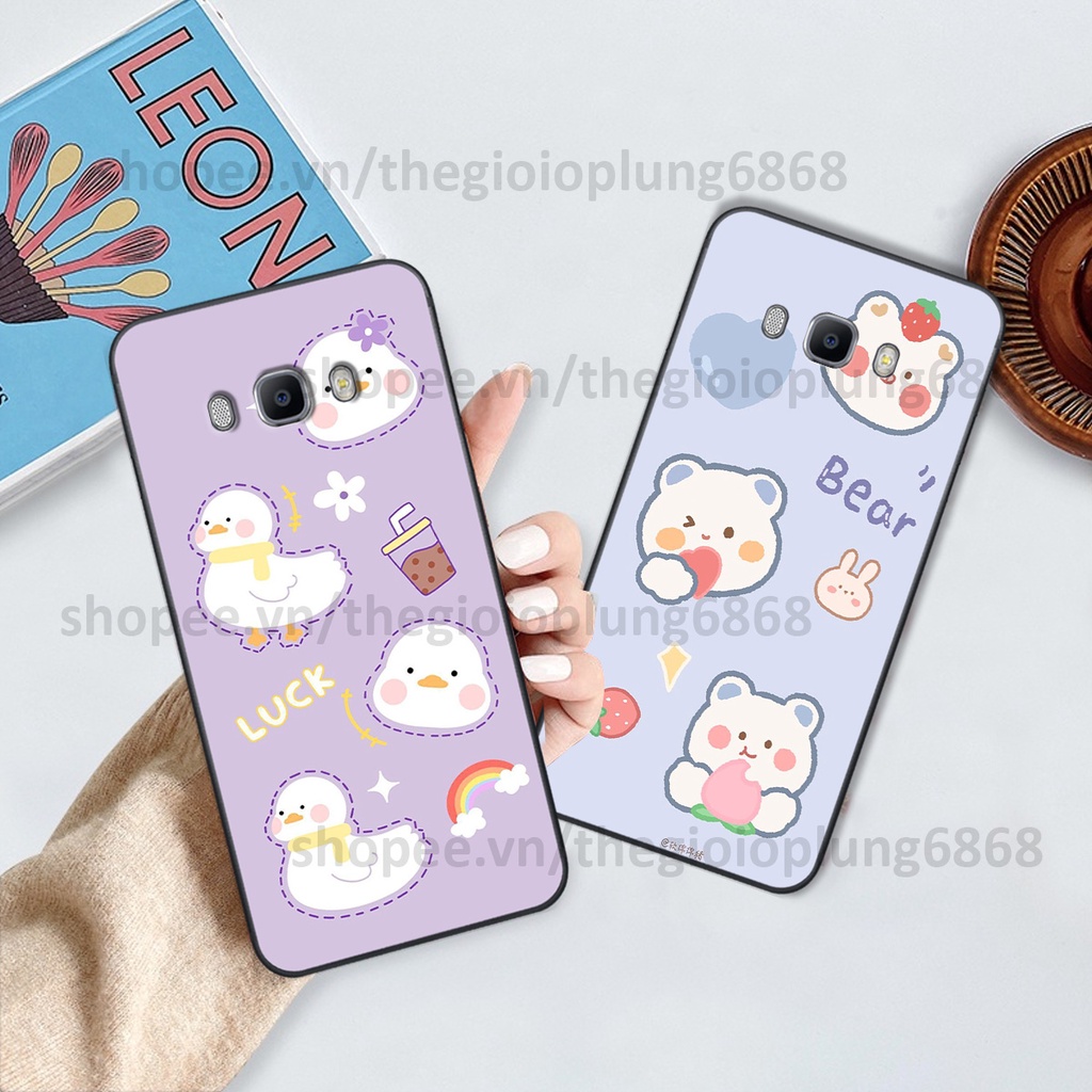 Ốp Samsung J5 / J7 2016 / J510 J710 in hình caro gấu vịt cute dễ thương, đầy đáng yêu