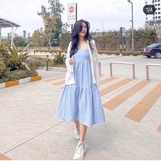Đầm hai dây babydoll xinh 🍀[ HÌNH THẬT]