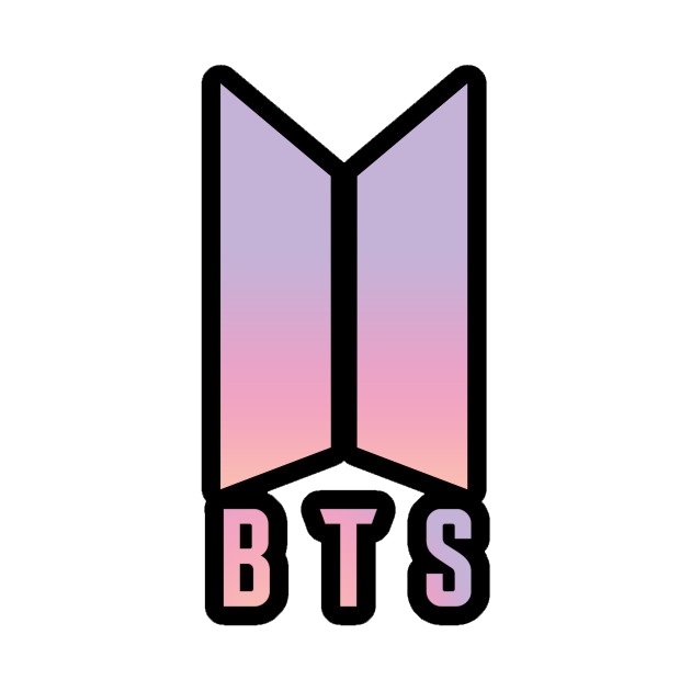 Hình dán sticker decal logo BTS, ARMY decal dán laptop, decal dán xe
