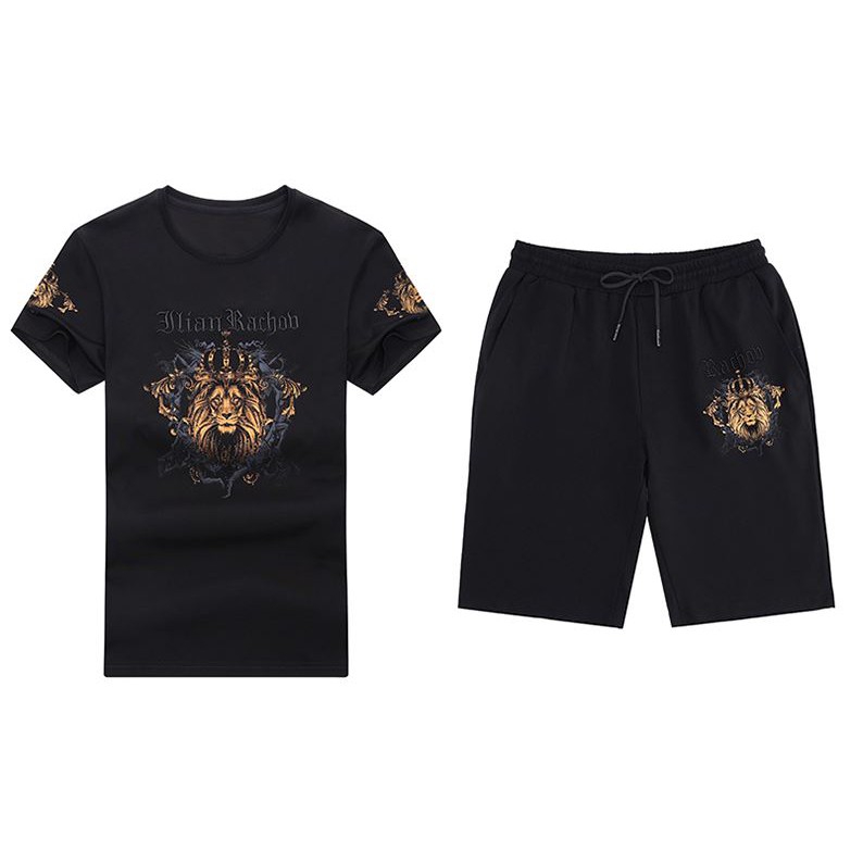 Bộ Quần Áo Thun Nam Cộc Tay Bộ Hè Chất Liệu Thun Cotton Chống Nhăn In Hình Đầu Hổ Nam Tính - BH42 | BigBuy360 - bigbuy360.vn