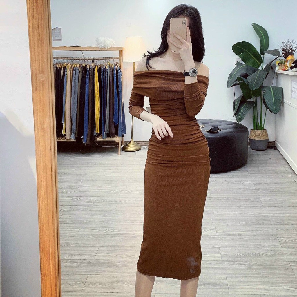Đầm Váy Body Sang Chảnh Đầm Dự Tiệc Chất Thun Mã KH032