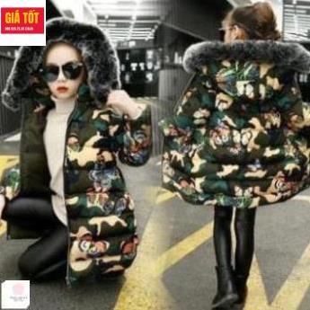 Áo khoác phao dáng dài cho bé gái (3 - 12 tuổi) ☑️ áo ấm cho bé gái (3 - 12 tuổi) ☑️ Thời trang bé gái 11 tuổi