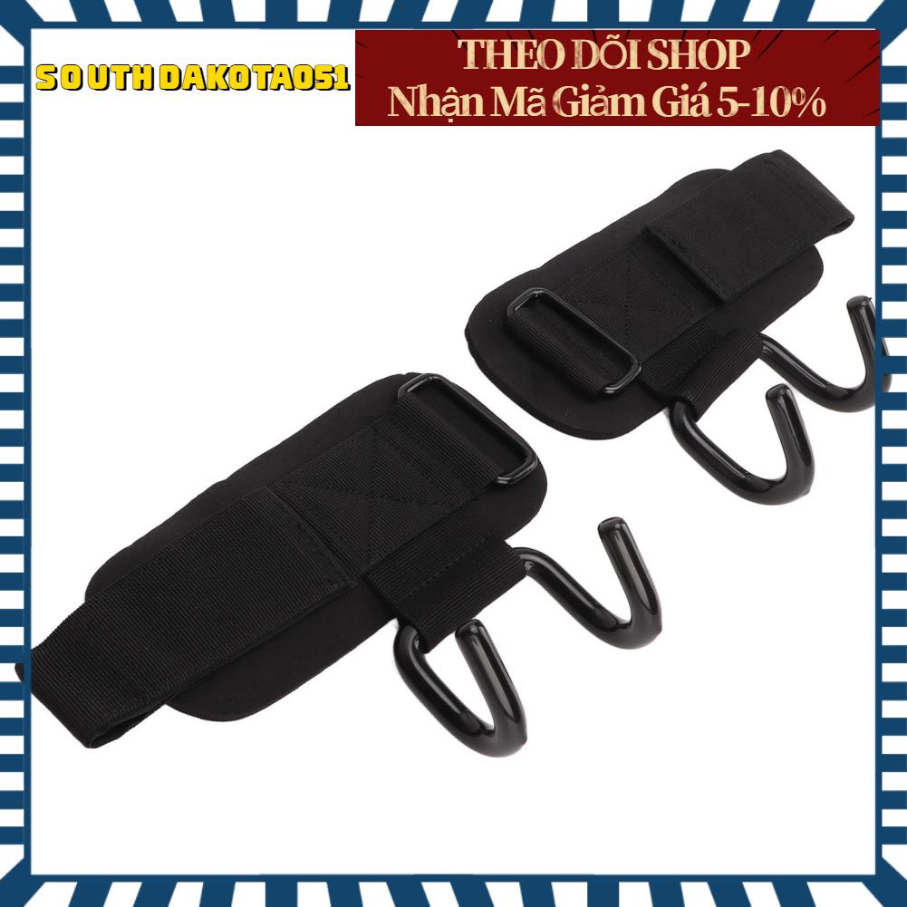 Southdakota051 2 cái Dây đeo cổ tay Thanh móc Nylon Thép có thể điều chỉnh Hỗ trợ Cổ Tay cầm đai cho Phòng tập Thể dục Đào tạo Cử tạ