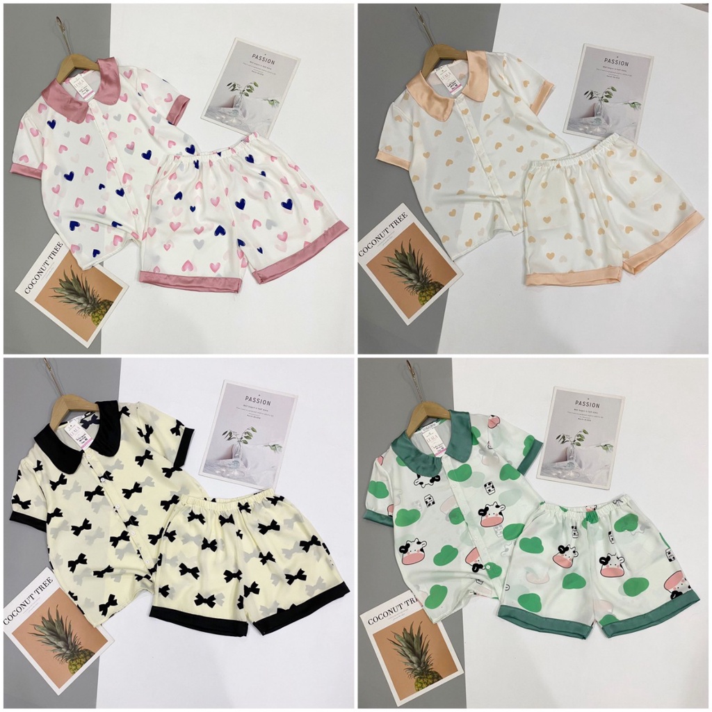 Pijama đùi tiểu thư lụa latin phối hàn♥️Freeship♥️mềm mịn, thoáng mát♥️bao đẹp♥️bao giặt máy | BigBuy360 - bigbuy360.vn