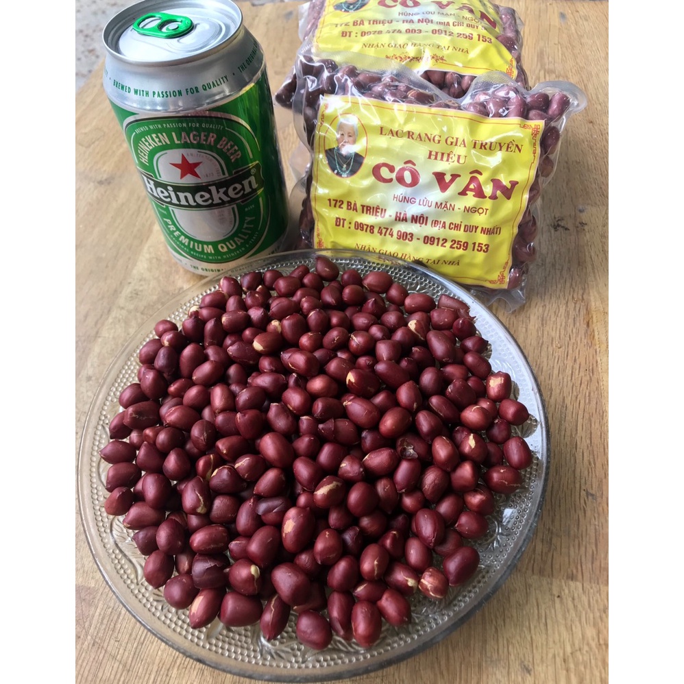 1 gói Lạc đỏ 500 gam và 04 gói lạc đỏ 200 gam chính hiệu Cô Vân, đặc sản ngon số 1 Hà Nội