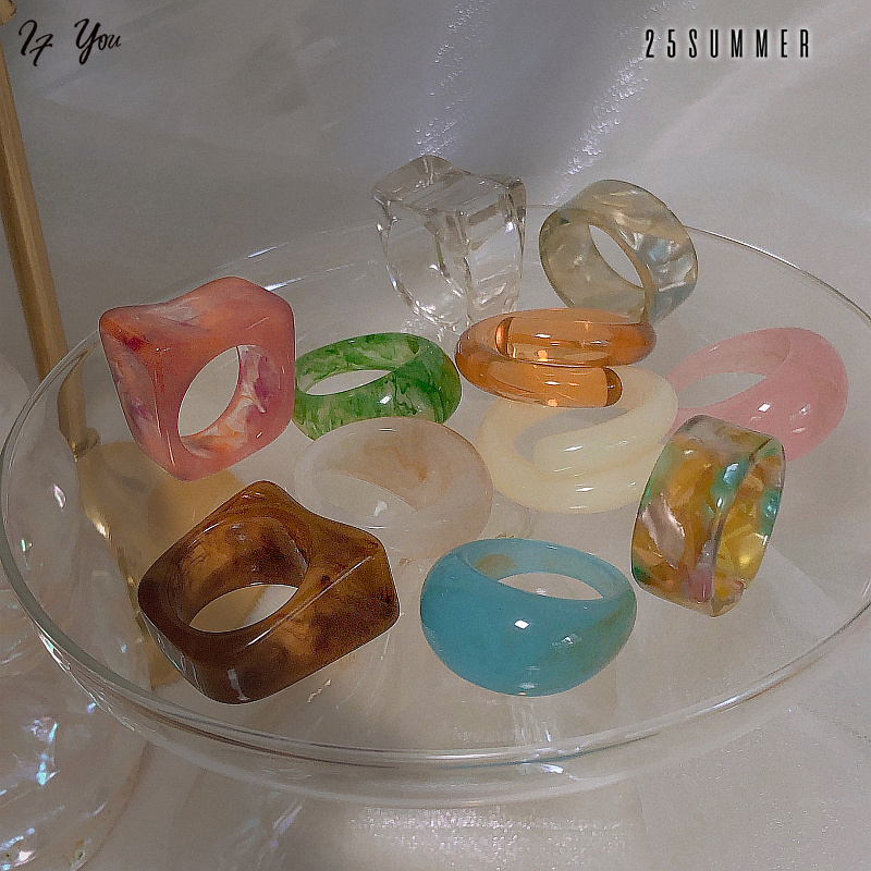 Nhẫn Đeo Tay Kim Loại Đính Đá Phong Cách Retro Cho Nữ