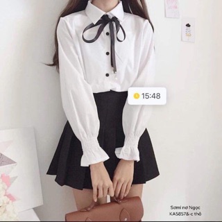 Áo sơmi nơ Ngọc - KA
