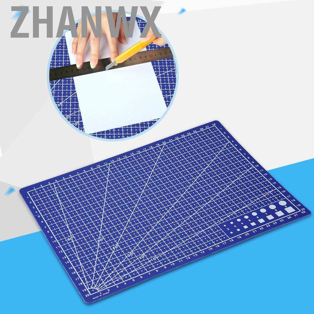 Zhanwx A4 Quilting Grid Lines Cutting Mat Board Craft Tools Office Stationery Accessory