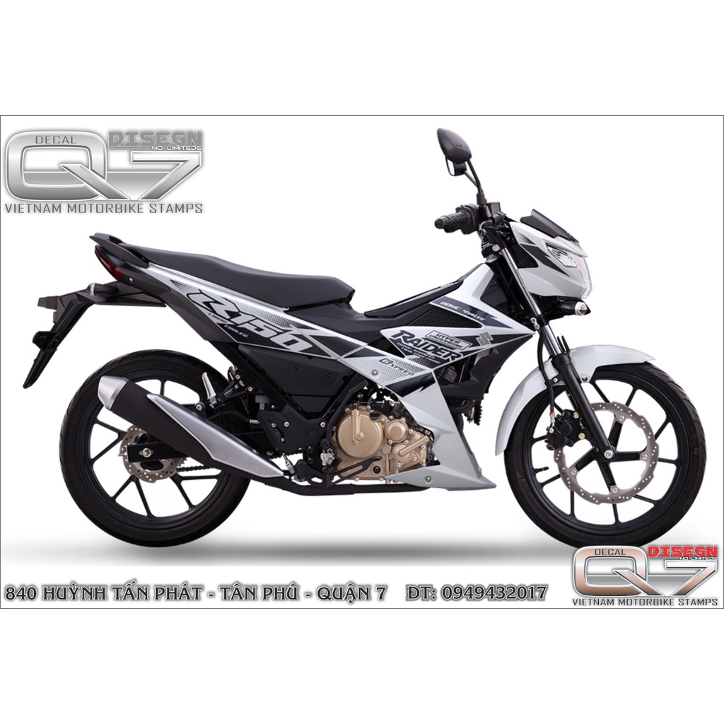 TEM RỜI RAIDER FI -TRẮNG ĐEN