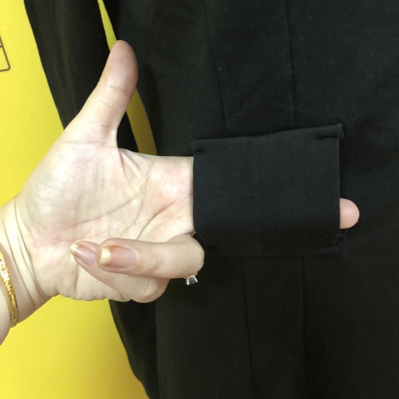 Đầm đen suông trơn hàng si 2hand