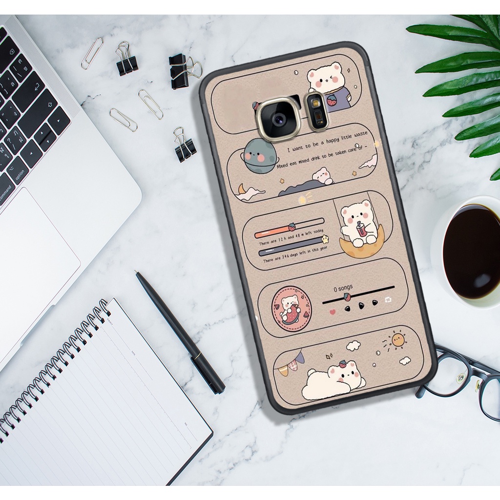 Ốp Lưng SamSung A9 PRO - C9 PRO - NOTE 7 - NOTE FE - A8 STAR , In Hình "Lovely Bear". Đẹp, Bền, Màu Sắc Bắt Mắt.