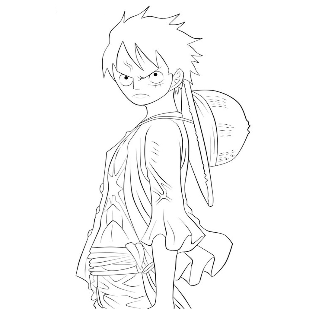 Bộ Tranh tô màu, màu nước ONE PIECE cho bé tập sáng tạo