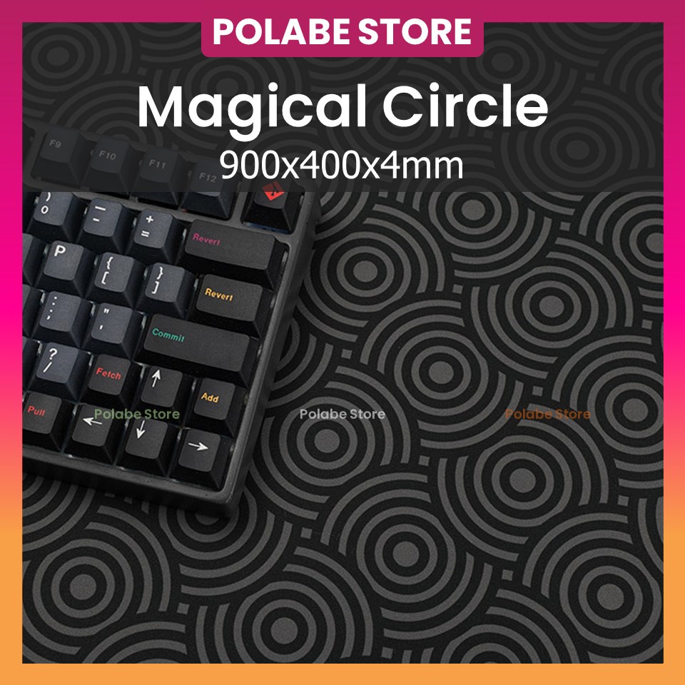 Deskpad FBB Pad chuột bàn phím cơ 90x40cm dày 4mm, tổng hợp deskmat hàng xịn chính hãng FBB - Polabe Store