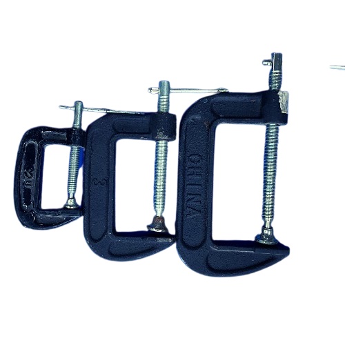 Kẹp chữ G sắt 2-3-4inch cố định🔥⚡ Chuyên dùng gia công đá, gỗ, kim loại