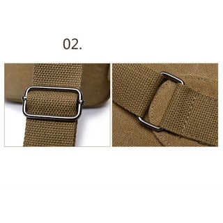 Túi đeo chéo vải bố nam cao cấp