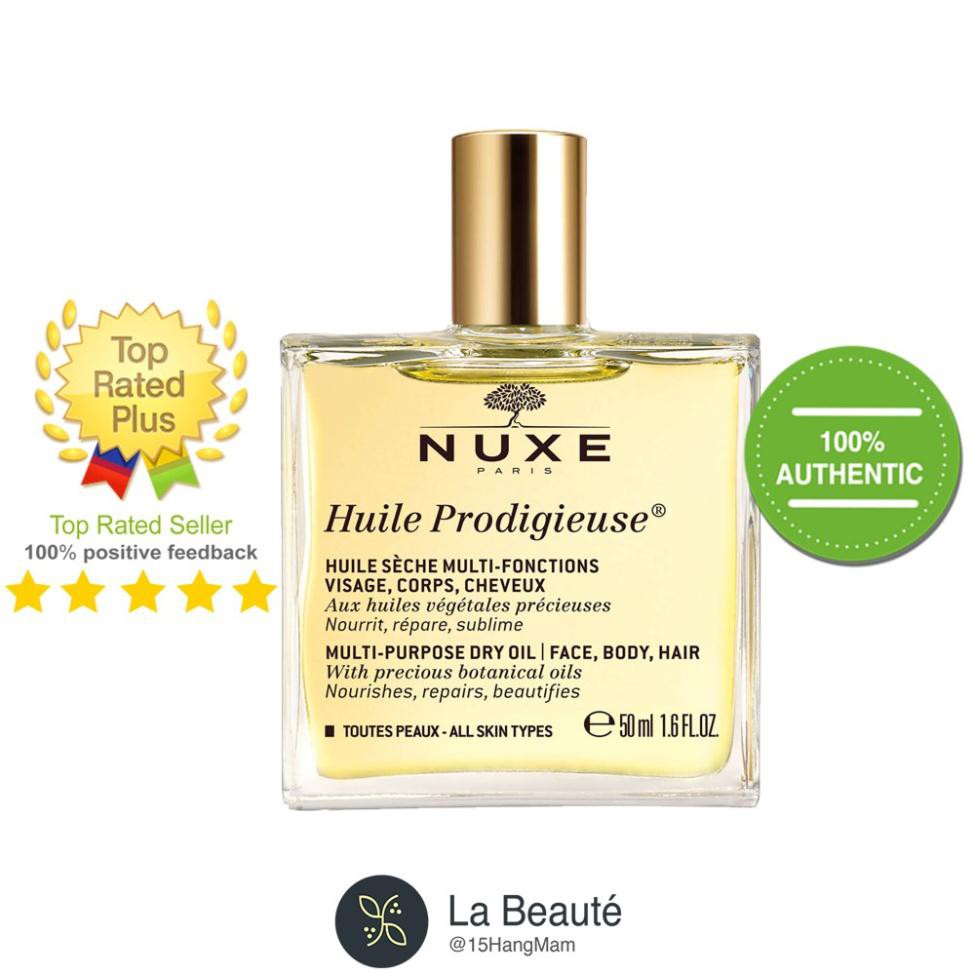 Nuxe Huile Prodigigieuse, Or, Florale - Dầu Khô Đa Năng Không Nhũ, Có Nhũ, Hương Hoa (50ml ~ 100ml)