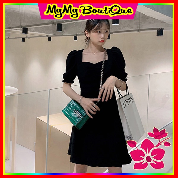 Váy Nữ Xinh Tay Phồng Xẻ Tà Nhẹ Siêu Tôn Dáng | BigBuy360 - bigbuy360.vn