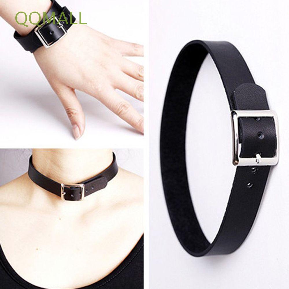 Vòng Cổ Choker Da Nhiều Màu Phong Cách Gothic Punk Thời Trang