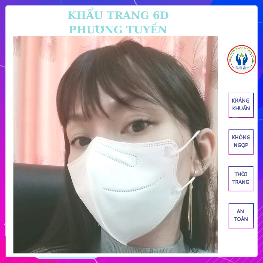 [HÀNG MỚI NHẤT] Khẩu Trang 6D Phương Tuyến, Thiết Kê Mới, Chất Liệu Vải Mới, Thời Trang, Ôm Trọn Khuôn Mặt, Hộp 10 cái