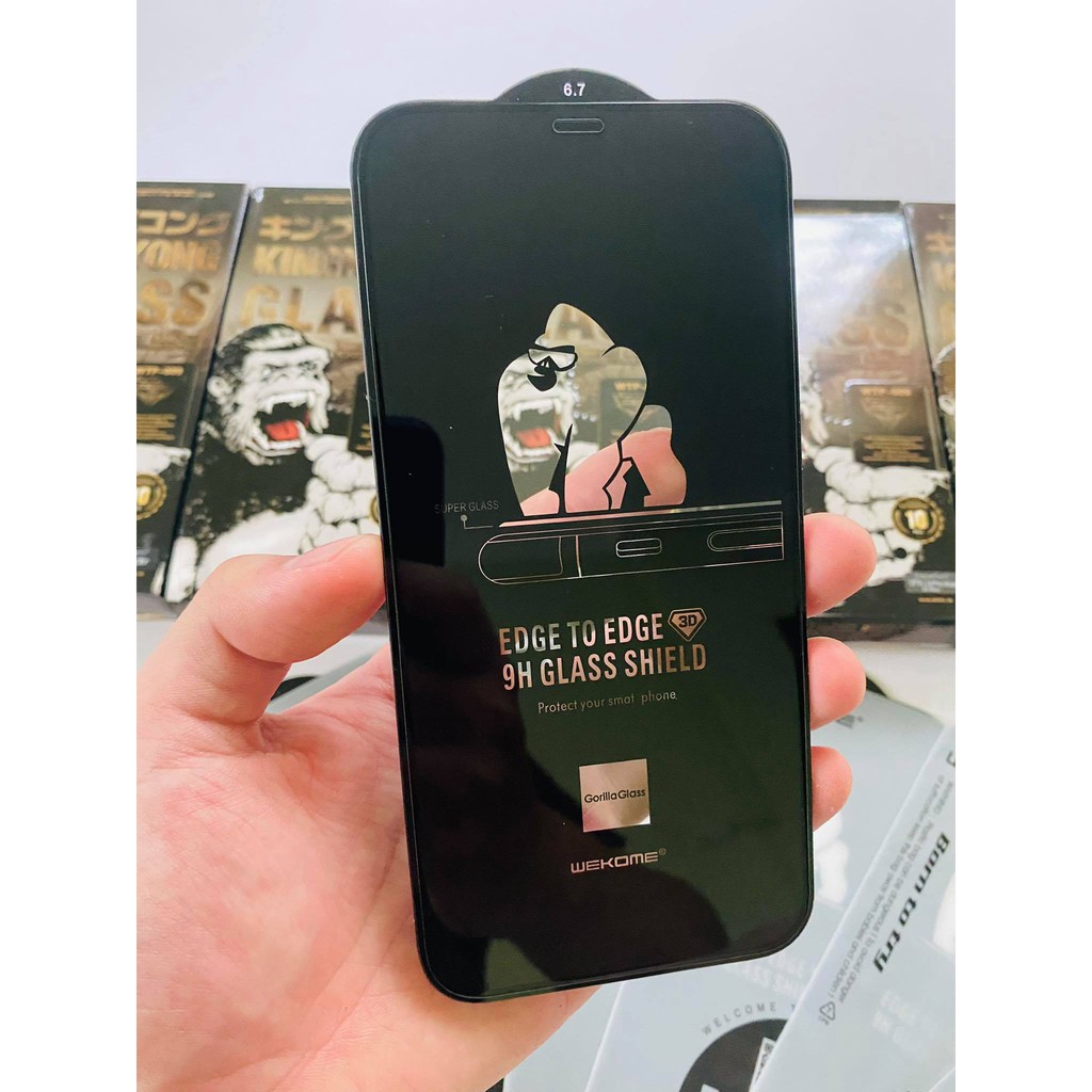 [CHÍNH HÃNG] Cường Lực 3D Kingkong (Không hộp) Iphone 12 / 12 Pro Max / 7Plus / 8Plus / X / XS / Xs Max / 11 / 11 Pro