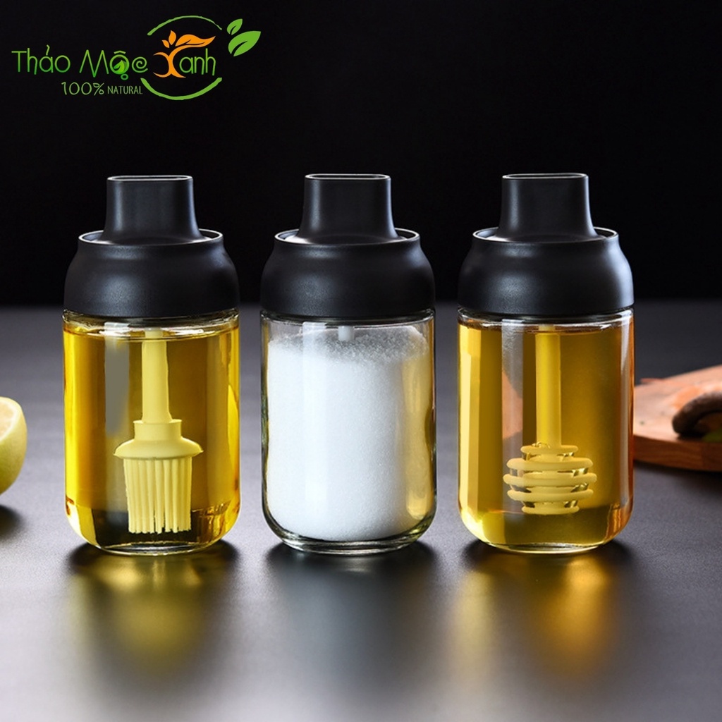 Hũ Đựng Gia Vị Kèm Muỗng Mẫu Mới