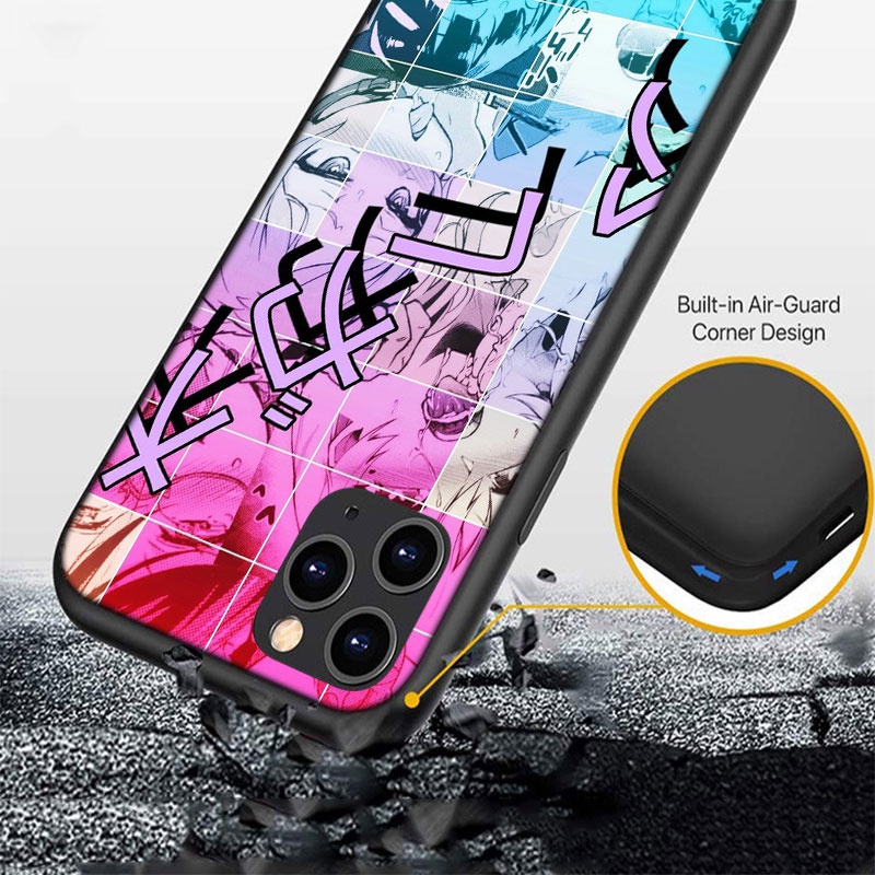Ốp điện thoại silicon mềm in hình cô gái anime Ahegao thích hợp cho iPhone 5 5S 6 6S 7 8 11 Pro Max Plus SE XR DX3