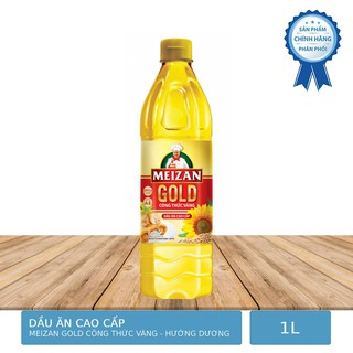 Dầu Ăn Hướng Dương Cao Cấp Meizan Gold Công Thức Vàng Chai 1L