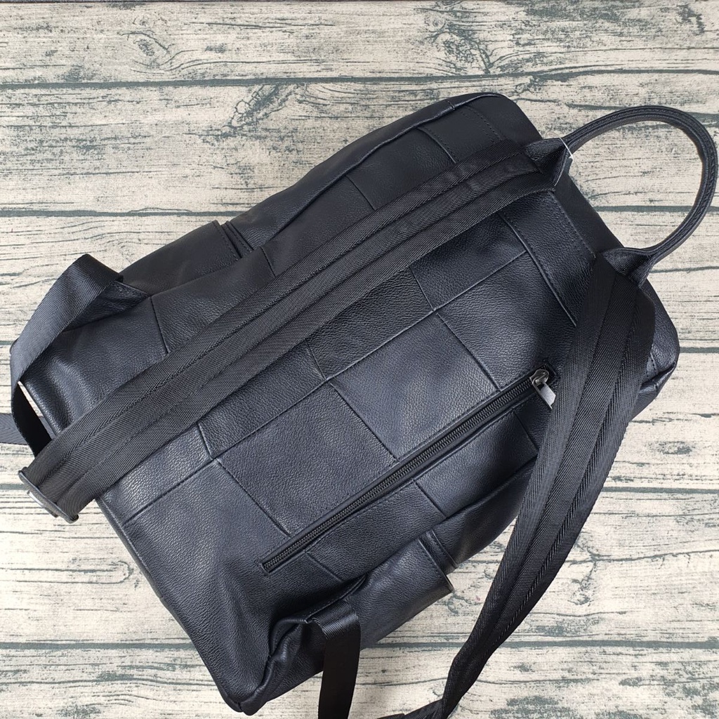 Ba lô nam da bò thật; Balo da bò nam nữ BP403LEA  - 100% da bò thật, BH 3 năm