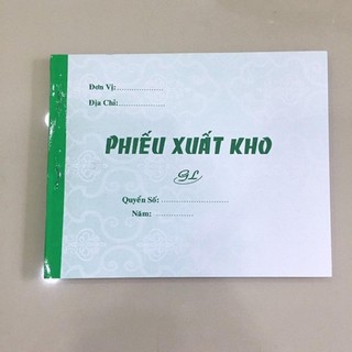 Combo 1 cuốn phiếu xuất kho 2 liên - 16 x 20cm